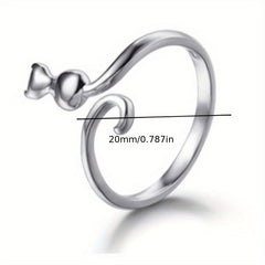 2pcs Cartoon Kitten Crochet Ring for Finger Knitting