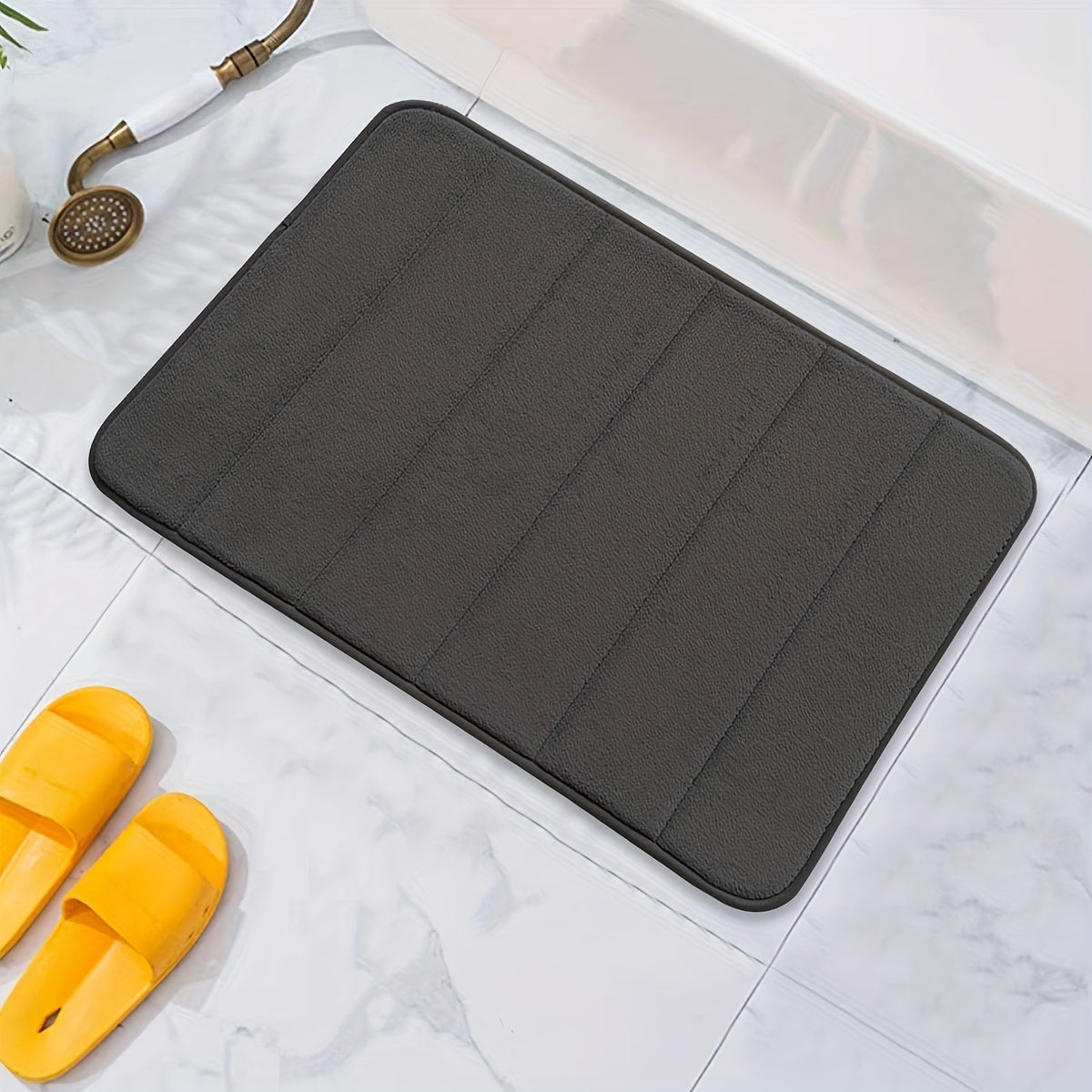 Memory Foam Bath Mat Non Slip Thick Soft Water Absorbent Quick Dry Bathroom Rug
