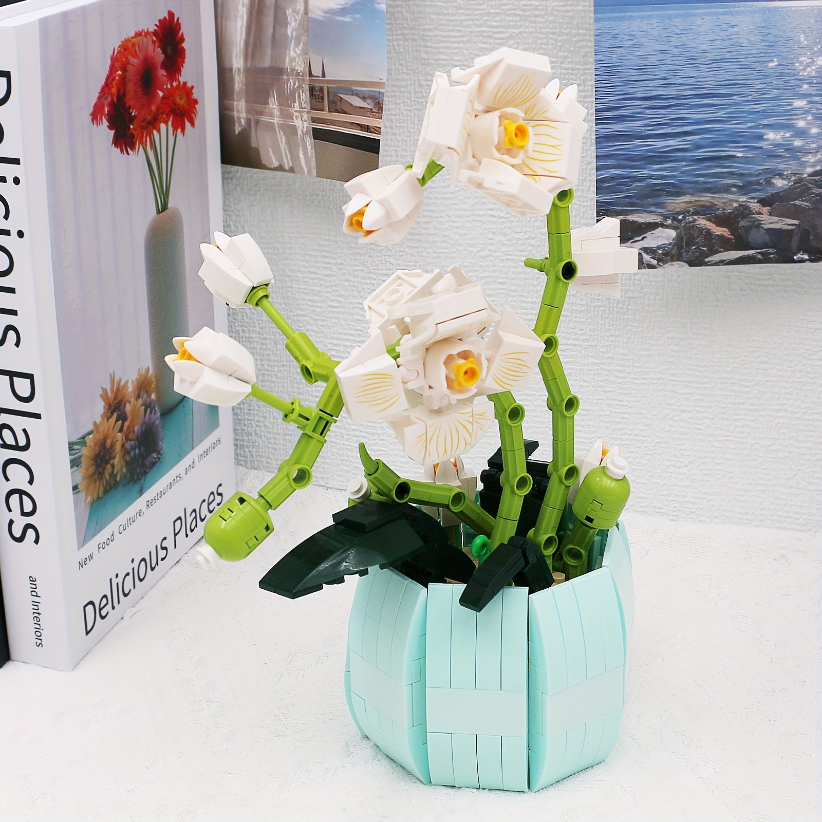 Colorful ABS Cactus and Flower Garden Set Toy 464pcs