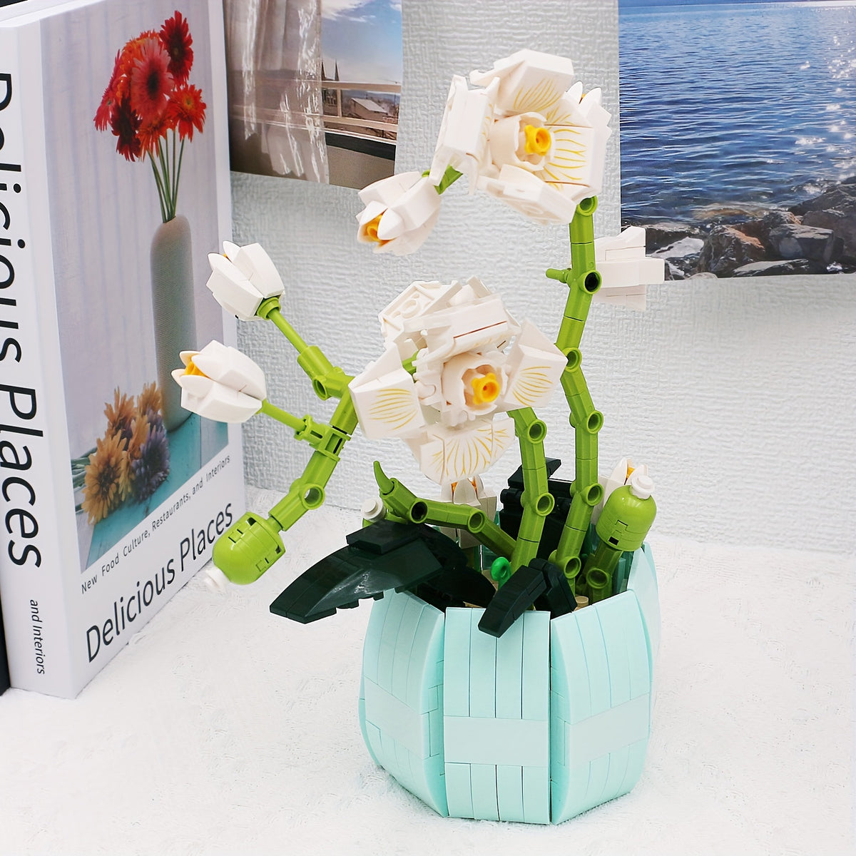 Colorful ABS Cactus and Flower Garden Set Toy 464pcs