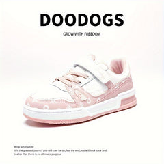 DOODOGS Girl's Street Style Skate Shoes Soft Sole Sneakers