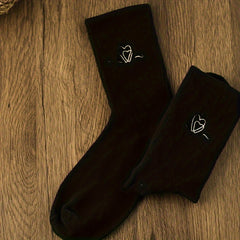 3 Pairs Heart Pattern Socks Mid Tube Stockings Women's Hosiery