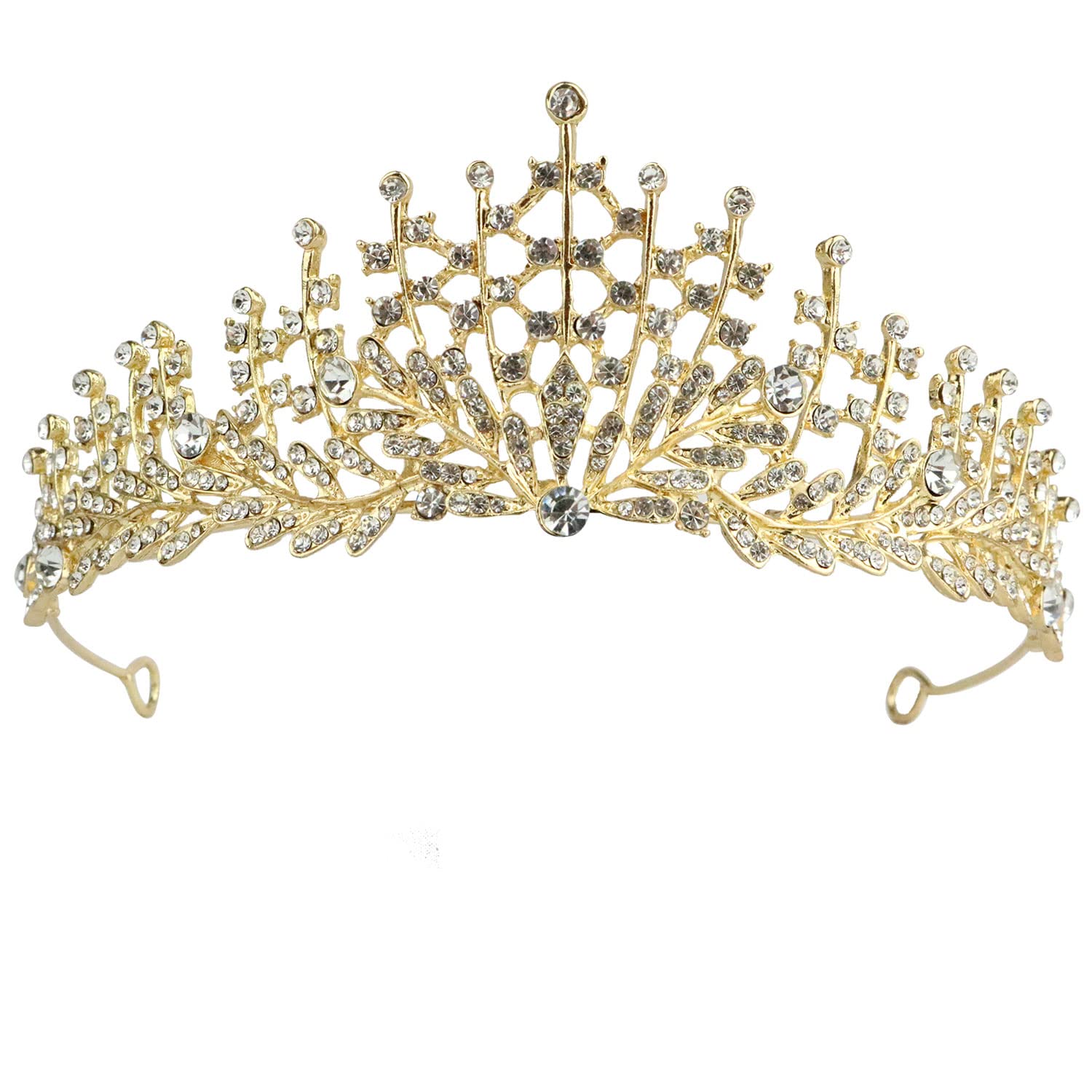 Baroque Crystal Queen Crowns Tiaras Princess Hair Accessories