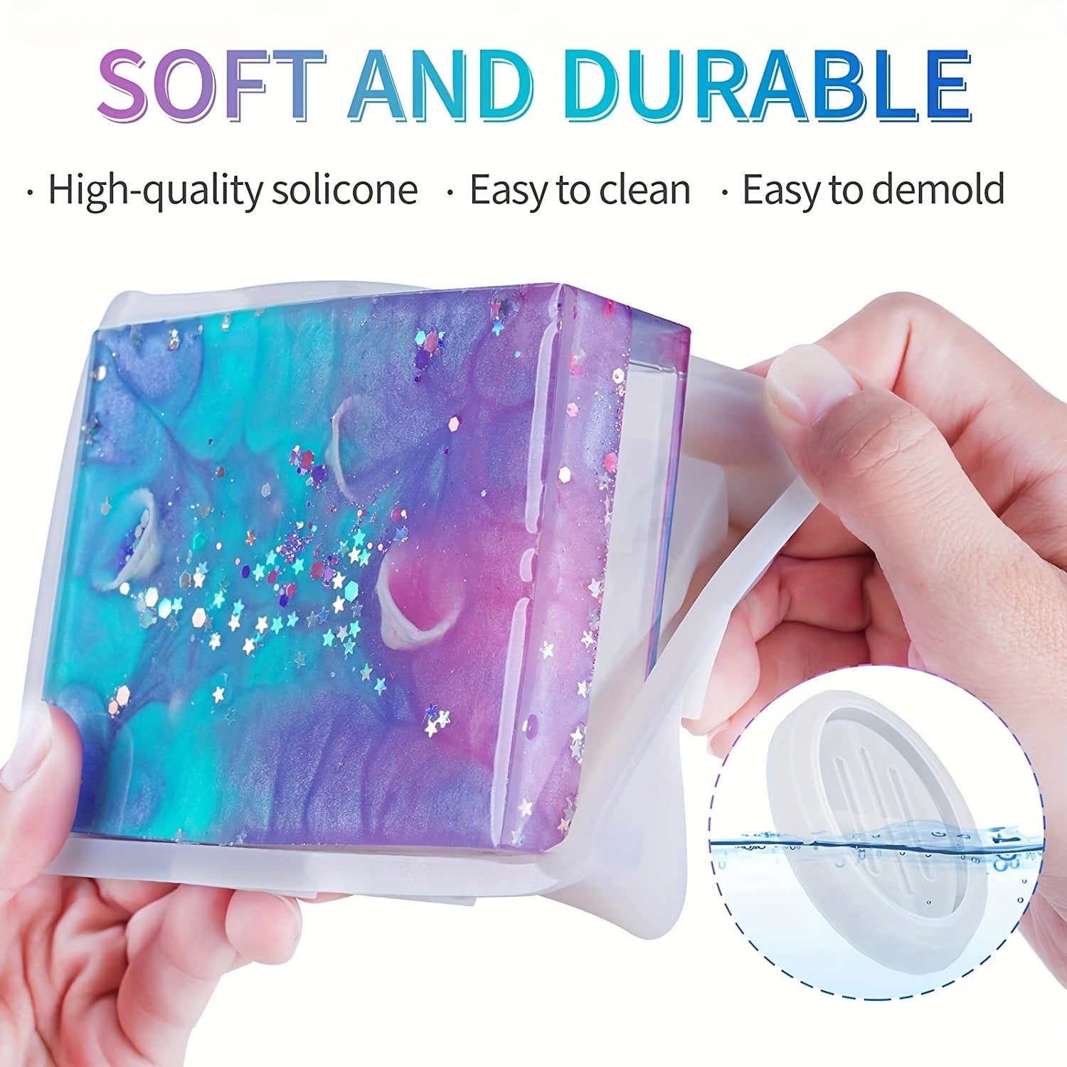 Epoxy Resin Agate Soap Dish Mold
