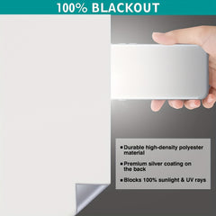 1pc Blackout Curtain Room Darkening Light Blocking Portable Window Shade