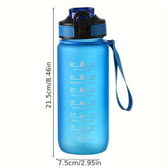 600ml Gradient Water Bottle Leakproof Flip Top Cup Outdoor Fitness Travel