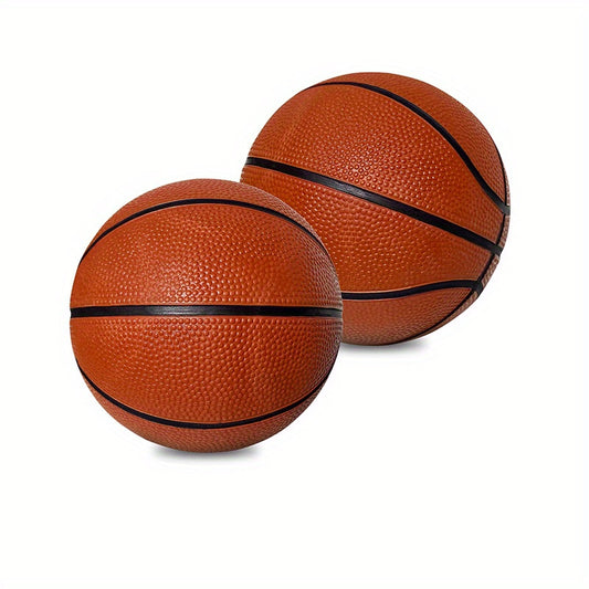 Mini Basketball 2 Pack for Kids Hoop Play, Realistic Bounce