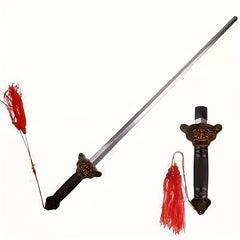 Stainless Steel Folding Sword with Blade Pattern