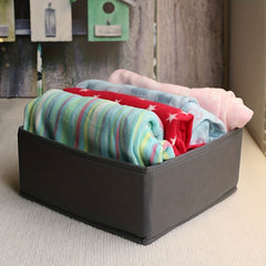 3 Pcs Solid Clothes Storage Box Foldable Organizer