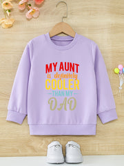 Girls' Aunt Cooler Pattern Sweatshirt