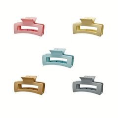 Matte Rectangle Hair Claws - Basic Hair Accessories