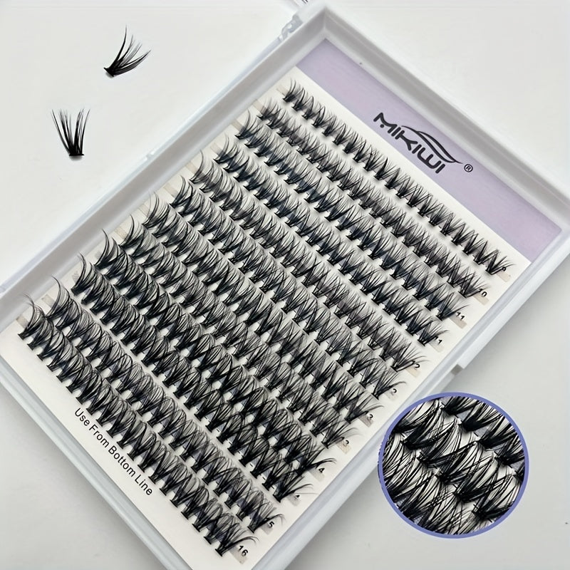 DIY Clusters Lashes Individual Extension Kit 30D 40D D Curling 9 16mm Mix Length
