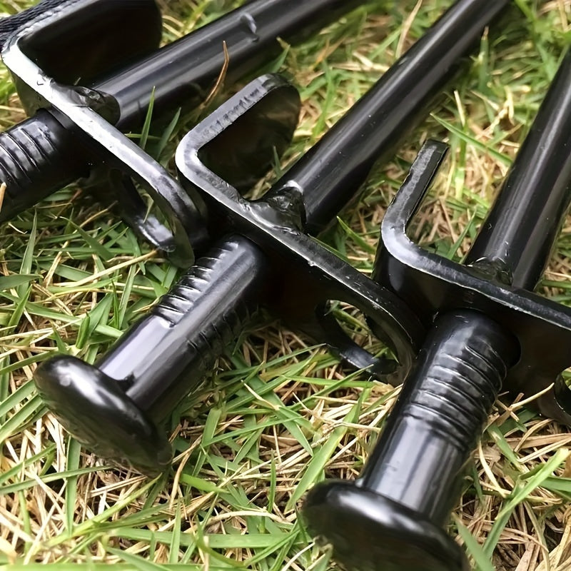 8PCS Outdoor Tent Stakes Steel Ground Nail Camping Accessories