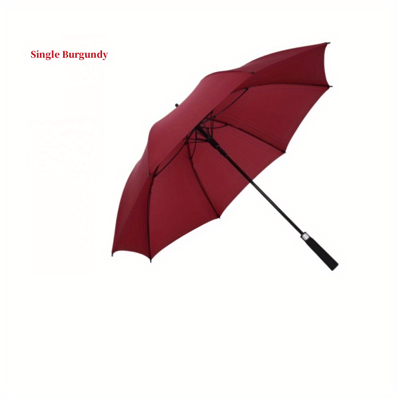 Large Automatic Double Layer Umbrella Straight Handle Waterproof Windproof
