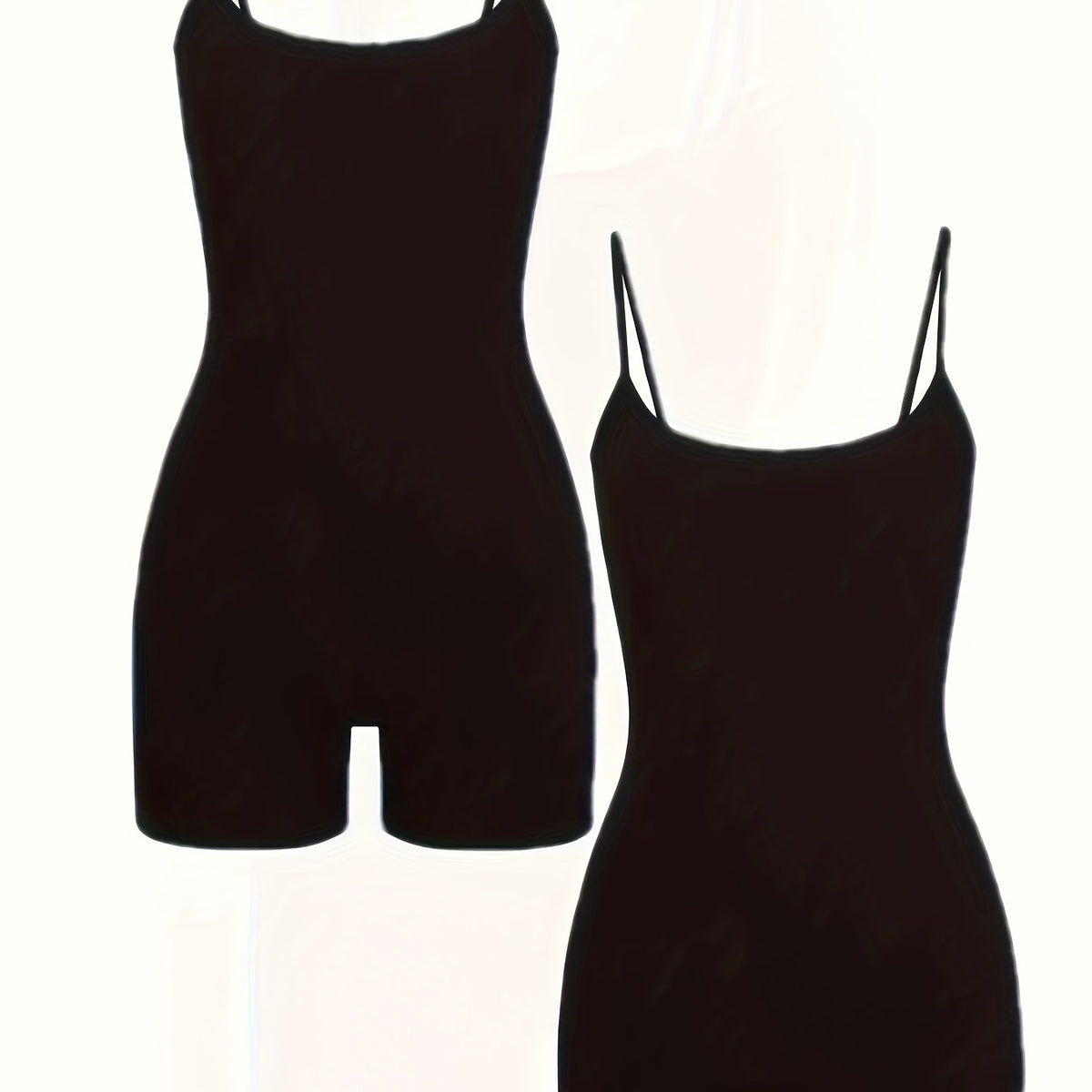 Solid Yoga Cami Romper Quick Drying Fitness Jumpsuit Women Activewear