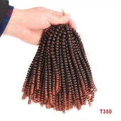 6pack 20 Spring Twist Crochet Braids Extensions 20 32cm Synthetic