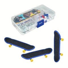 Mini Finger Skateboard Puzzle Toy Gift with Storage Box