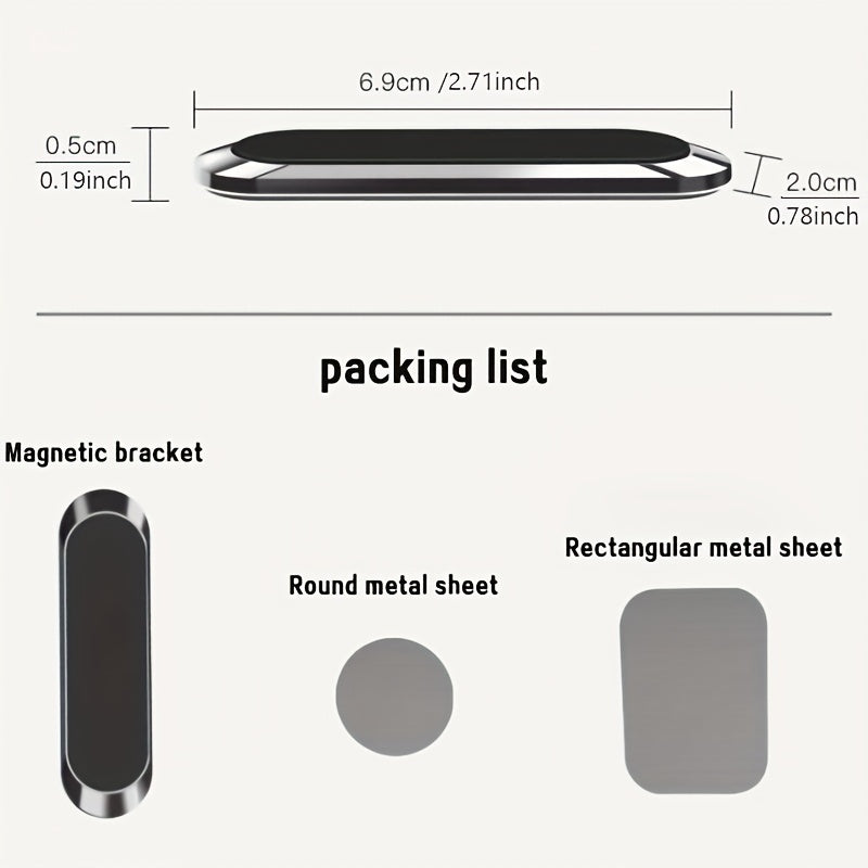 Mini Magnetic Car Phone Holder Air Vent Stand Wall Metal Magnet