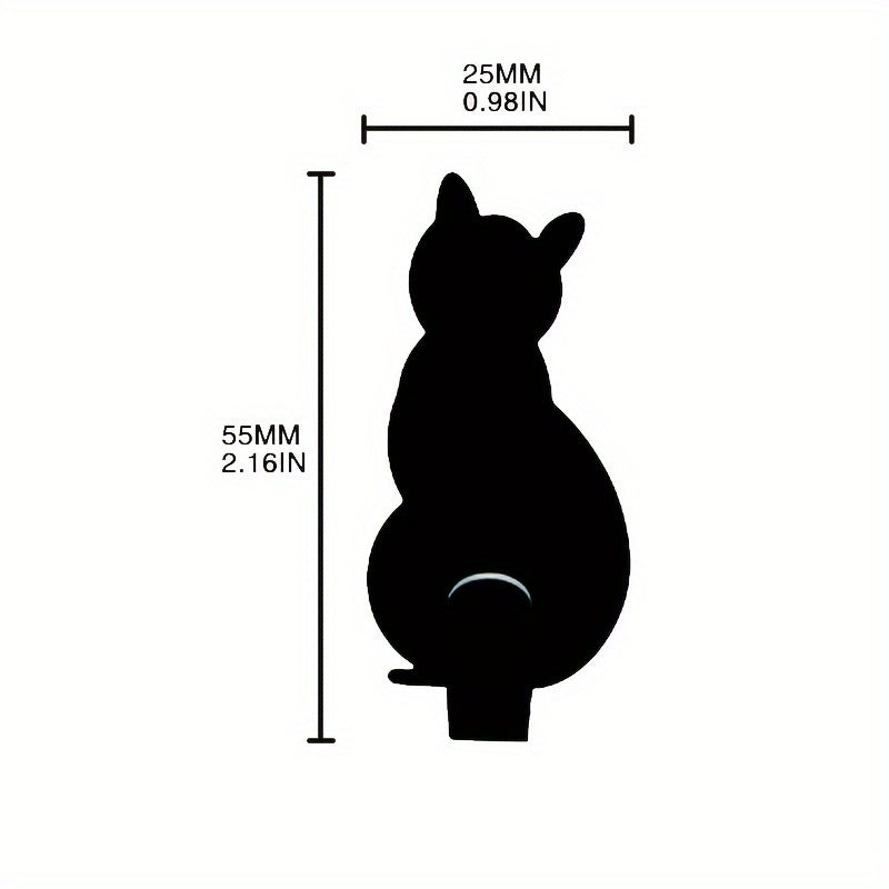 2pcs Stainless Steel Cat Shape Strong Viscose Anti Rust Hook