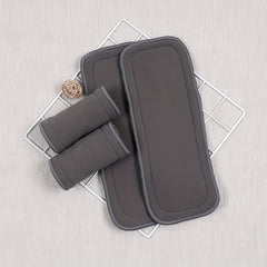 10pcs Bamboo Charcoal Washable Diaper 2 Layers Bamboo Charcoal 3 Layers