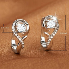 925 Silver Zircon Earrings For Women Wedding Jewelry
