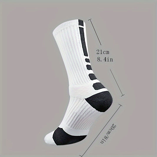5 Pairs Thickened Basketball Socks for Children 28-35 Meters