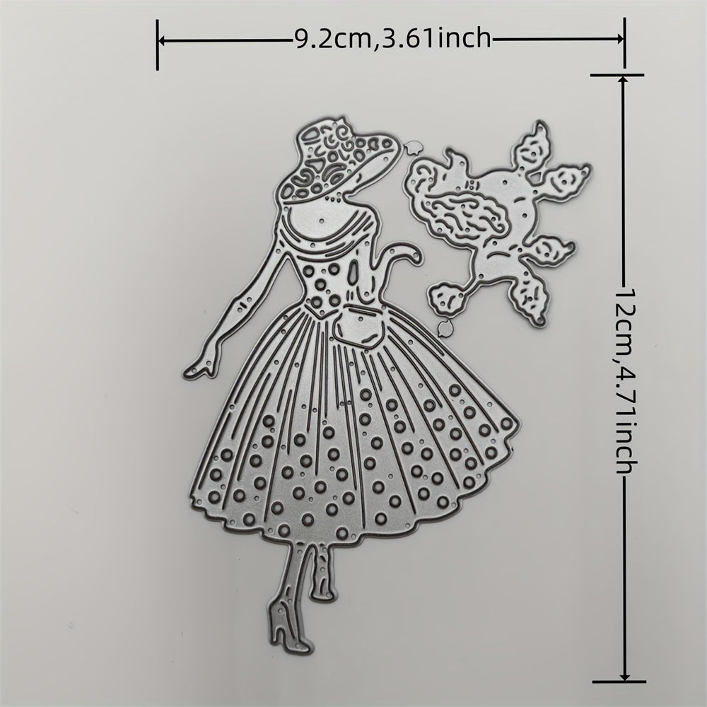 Vintage Girl Cutting Mold for DIY Scrapbooking Album Craft