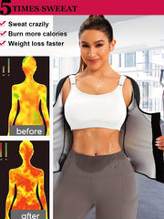 Sauna Body Shaper Sweat Sleeves Waist Trainer Top Women's Activewear