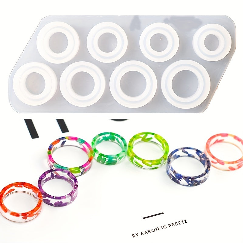 7 Sizes Ring Silicone Mold DIY Circle Epoxy Resin Mold Jewelry Casting Mold