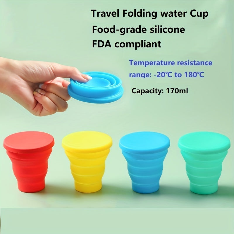 Foldable Silicone Water Bottle - Portable & Leakproof