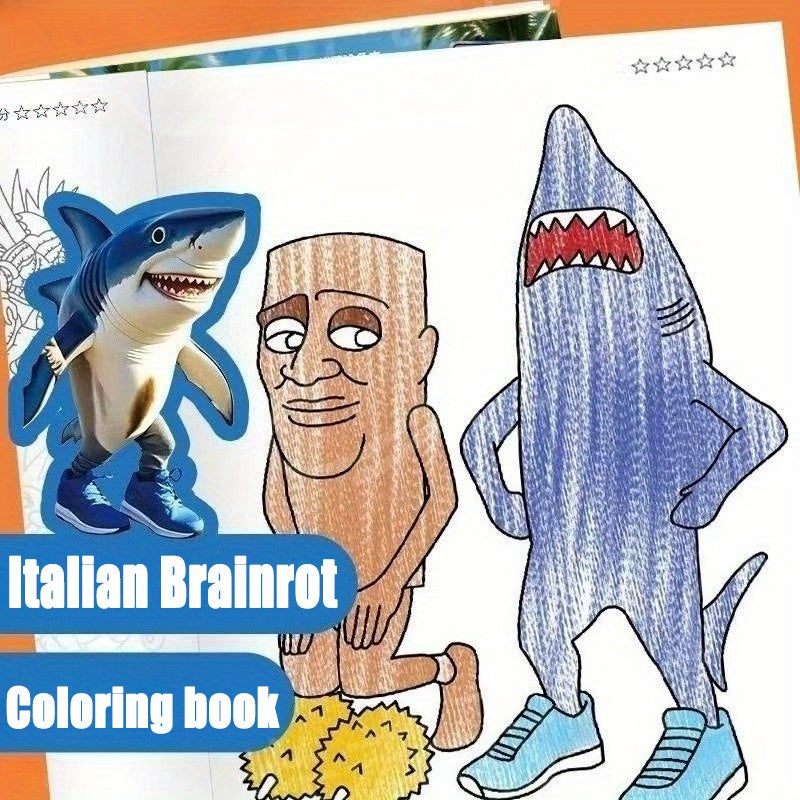 Italian Brainrot Animals Drawing Book - Sahur Game Themes