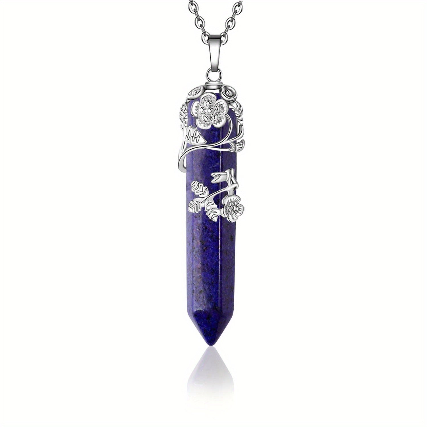 Healing Crystal Point Pendant Necklace Reiki Healing Crystals