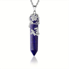 Healing Crystal Point Pendant Necklace Reiki Healing Crystals