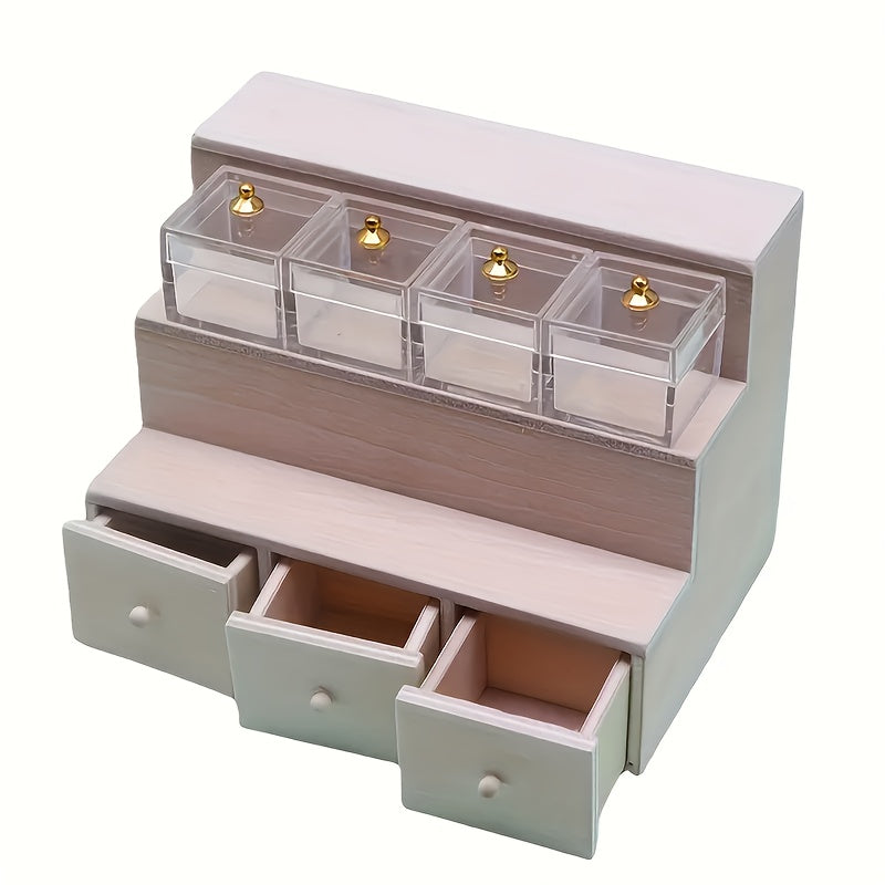 4pcs Display Cases Transparent Plastic Storage Boxes for Dollhouse Accessories