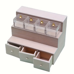 4pcs Display Cases Transparent Plastic Storage Boxes for Dollhouse Accessories