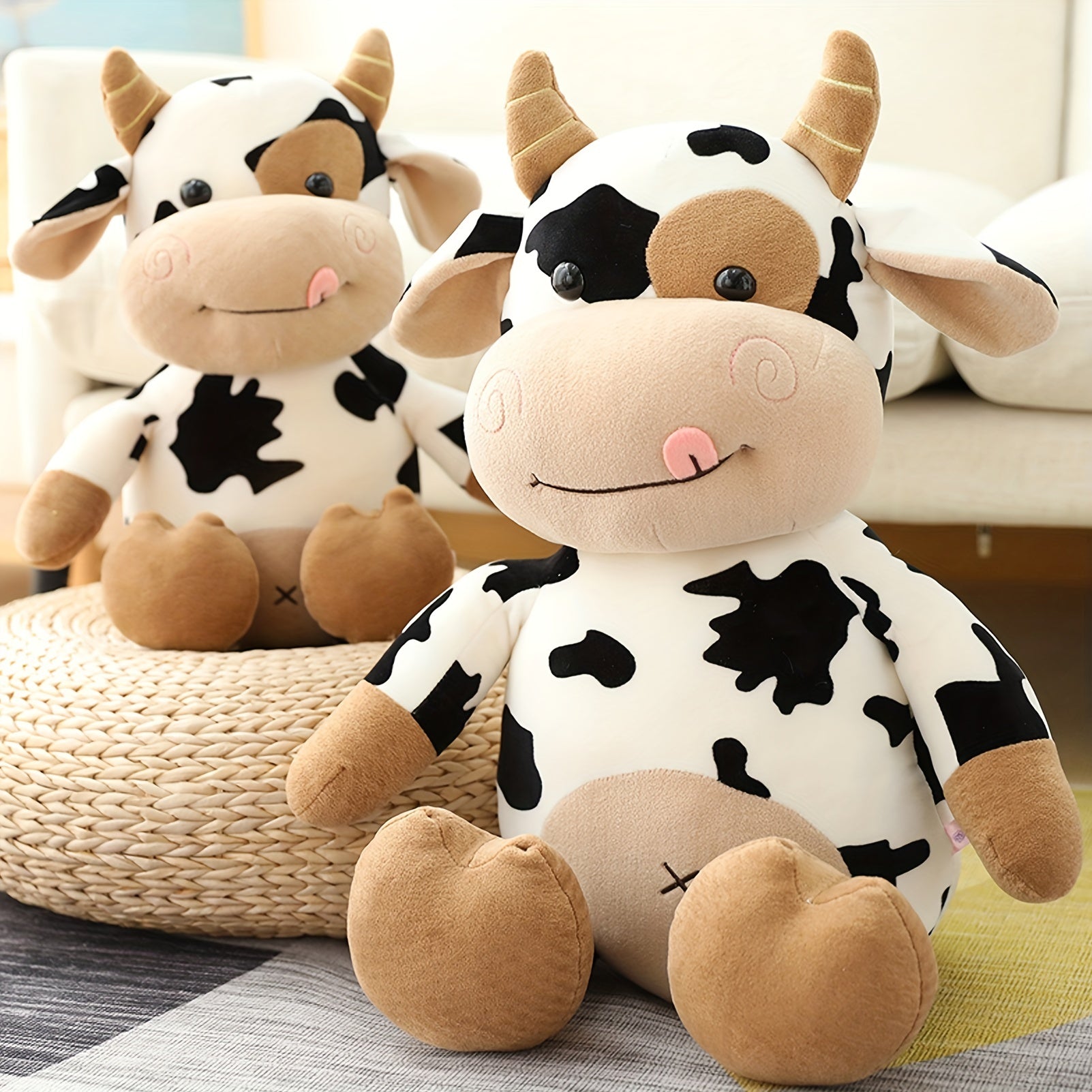 Cute 11in Cartoon Cows Plush Toy - Ideal Christmas Gift for Kids