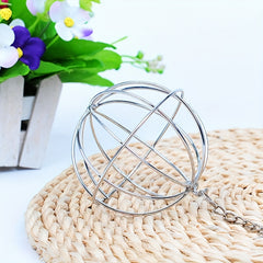 Rabbit Grass Feeder Ball Stainless Steel Holder for Small Pets