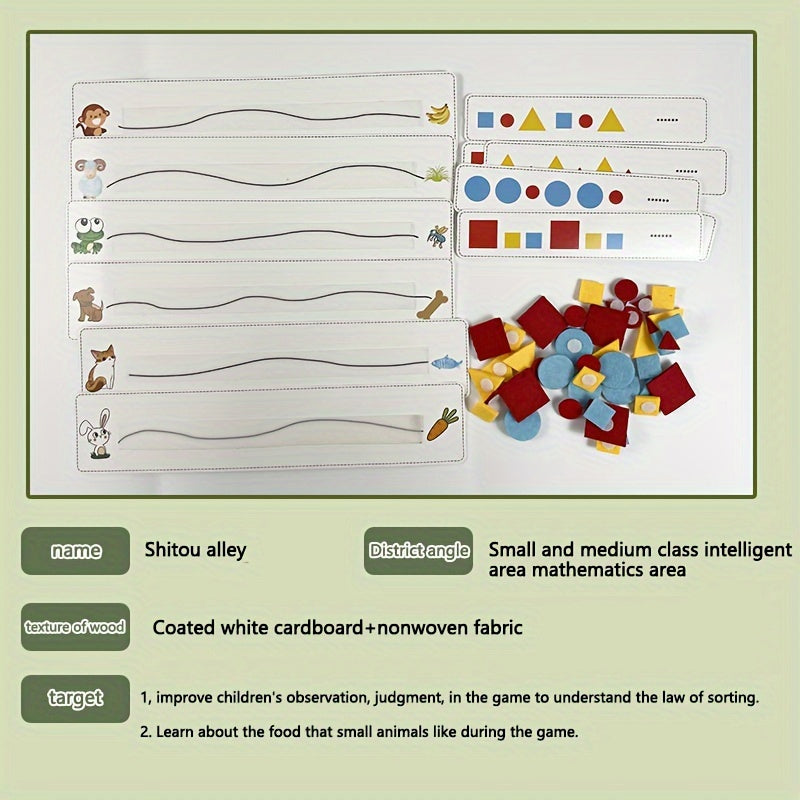 Interactive Geometry Puzzles Educational Toy for Early Learning