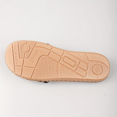 Women's Houndstooth Pattern Slides Slip On Open Toe Linen Sole Shoes