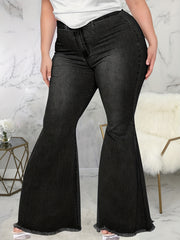 Women's Plus Size High Rise Flared Leg Jeans