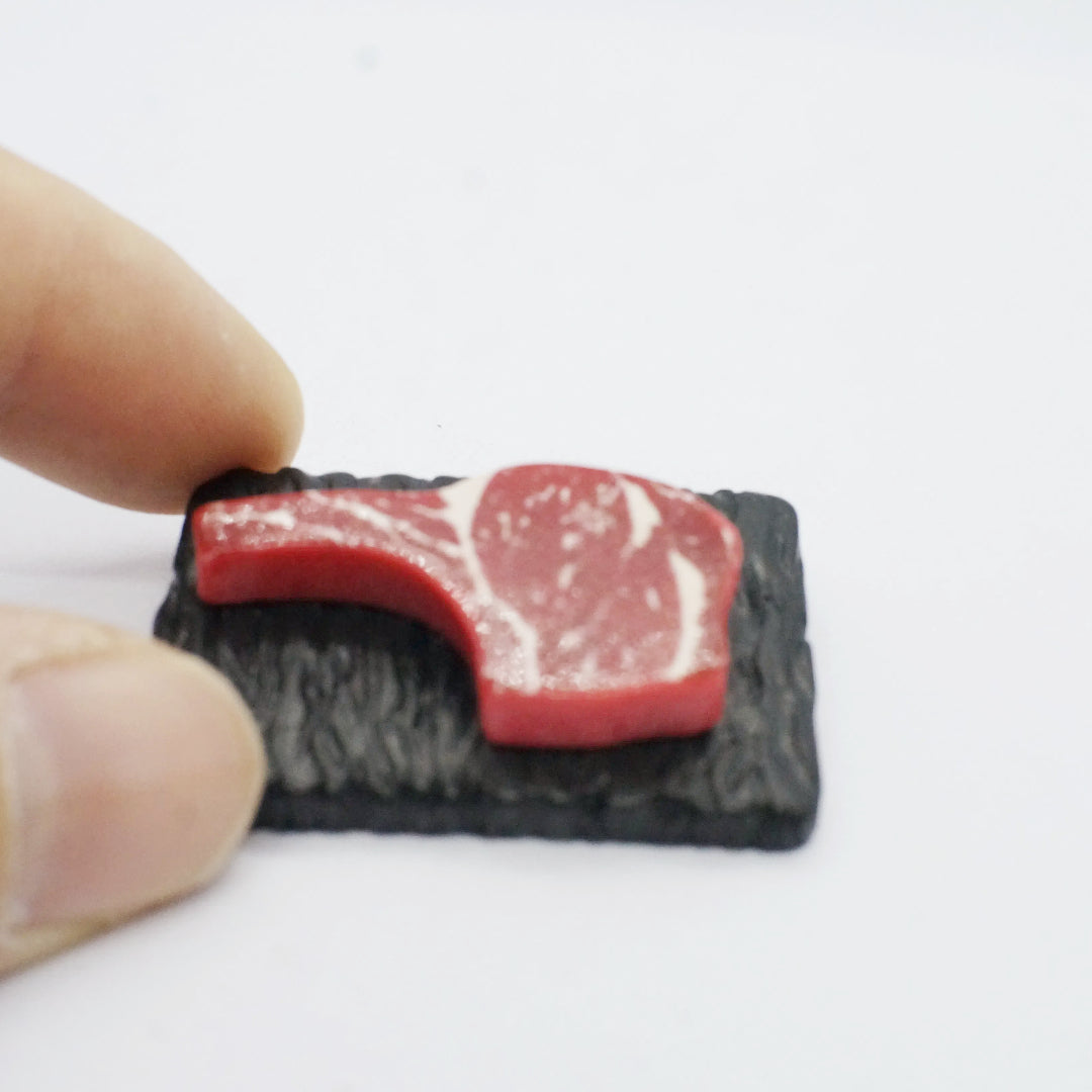 2pcs Mini Steak Model Set for Dollhouses and Model Making