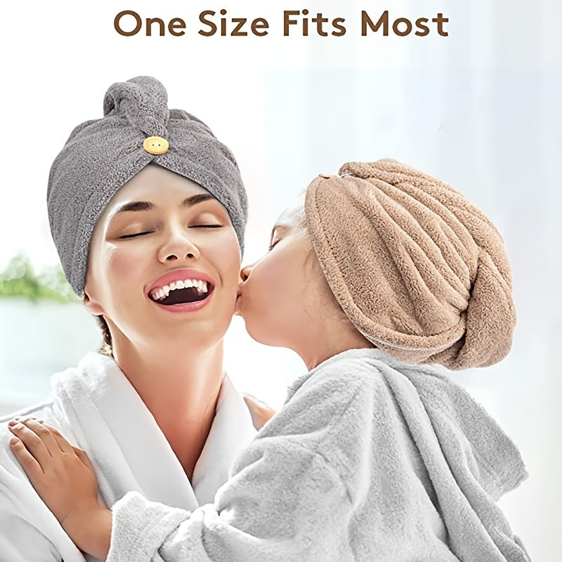 Microfiber Hair Towel Wrap for Curly Hair Fast Drying