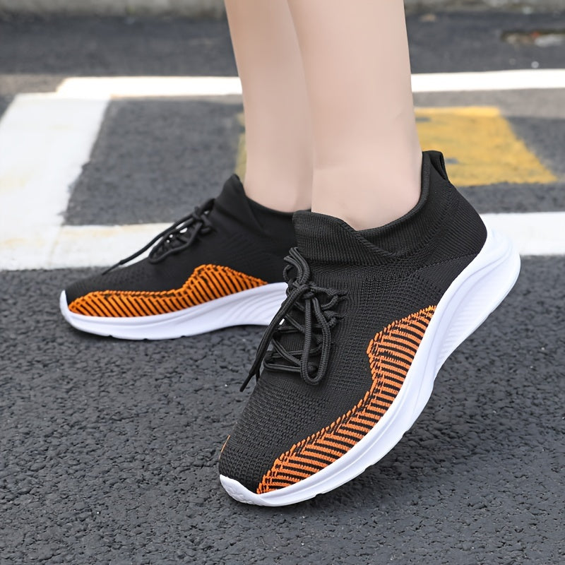 Thick Bottom Running Shoes Breathable Mesh Casual Sneakers