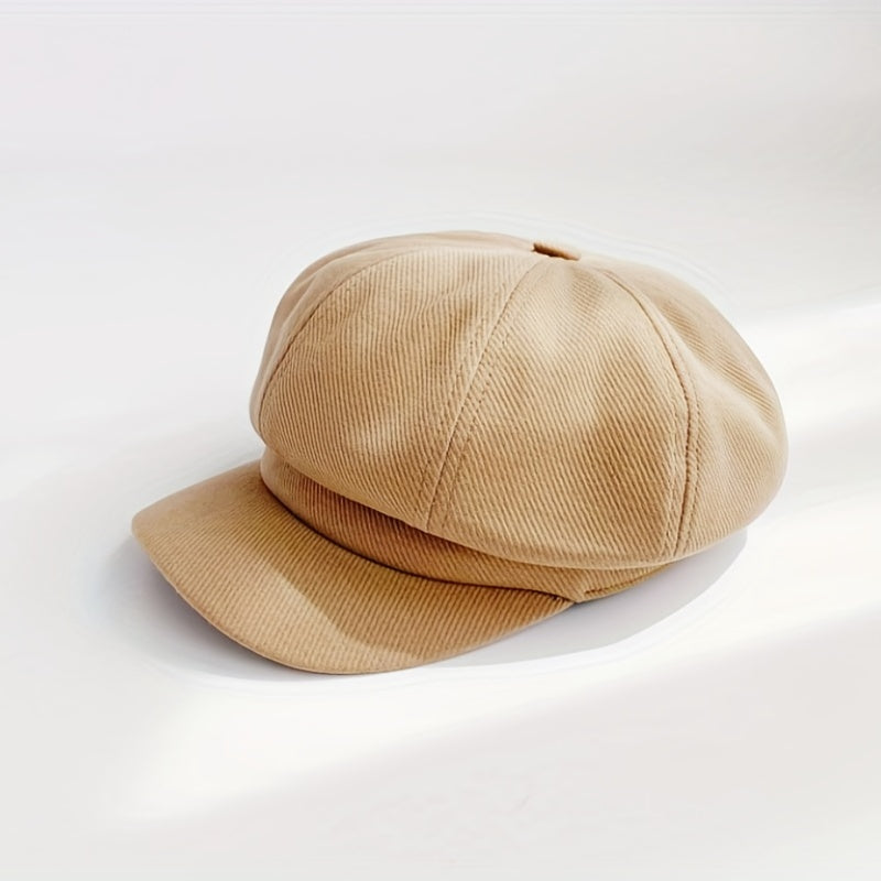 Unisex Octagonal Newsboy Cap Beret Cap
