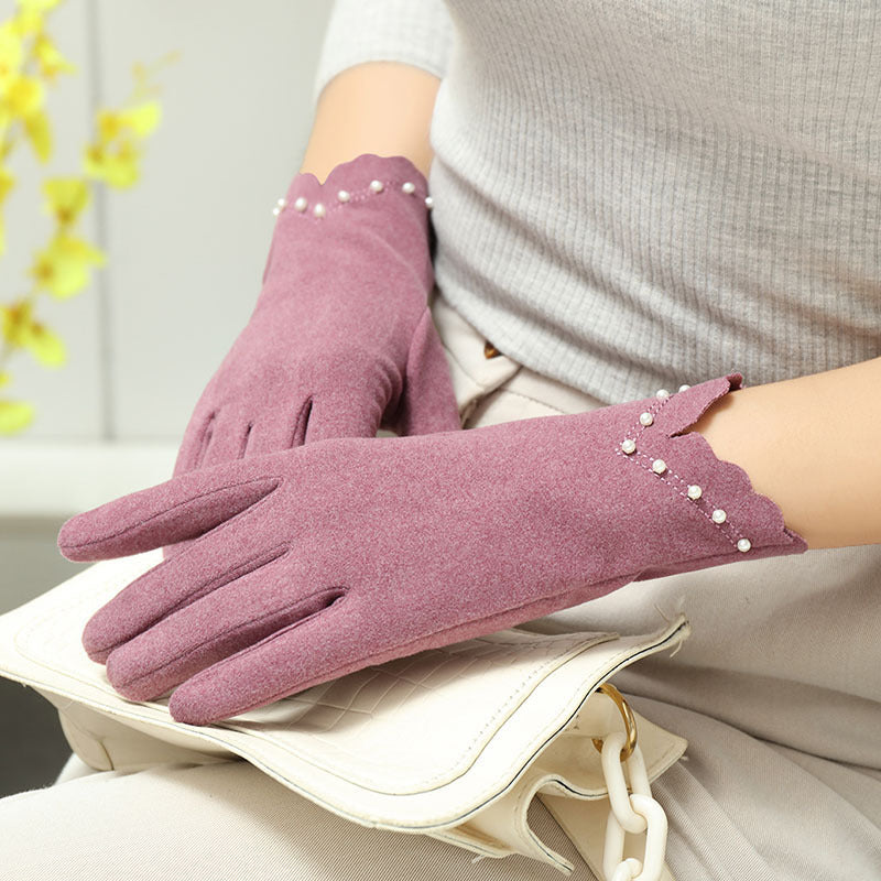 Women's Thermal Gloves - Thin, Cold & Windproof Winter Gloves
