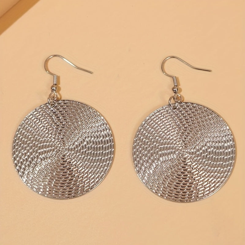 Boho Minimalist Round Dangle Earrings Gift