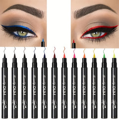 12 Colors Soft Liquid Eyeliner Balm Long Lasting Waterproof Pen Smudge Proof