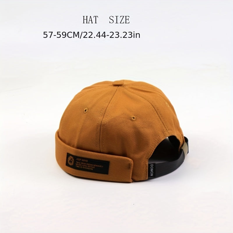 Hip Hop Melon Leather Hat for Couples
