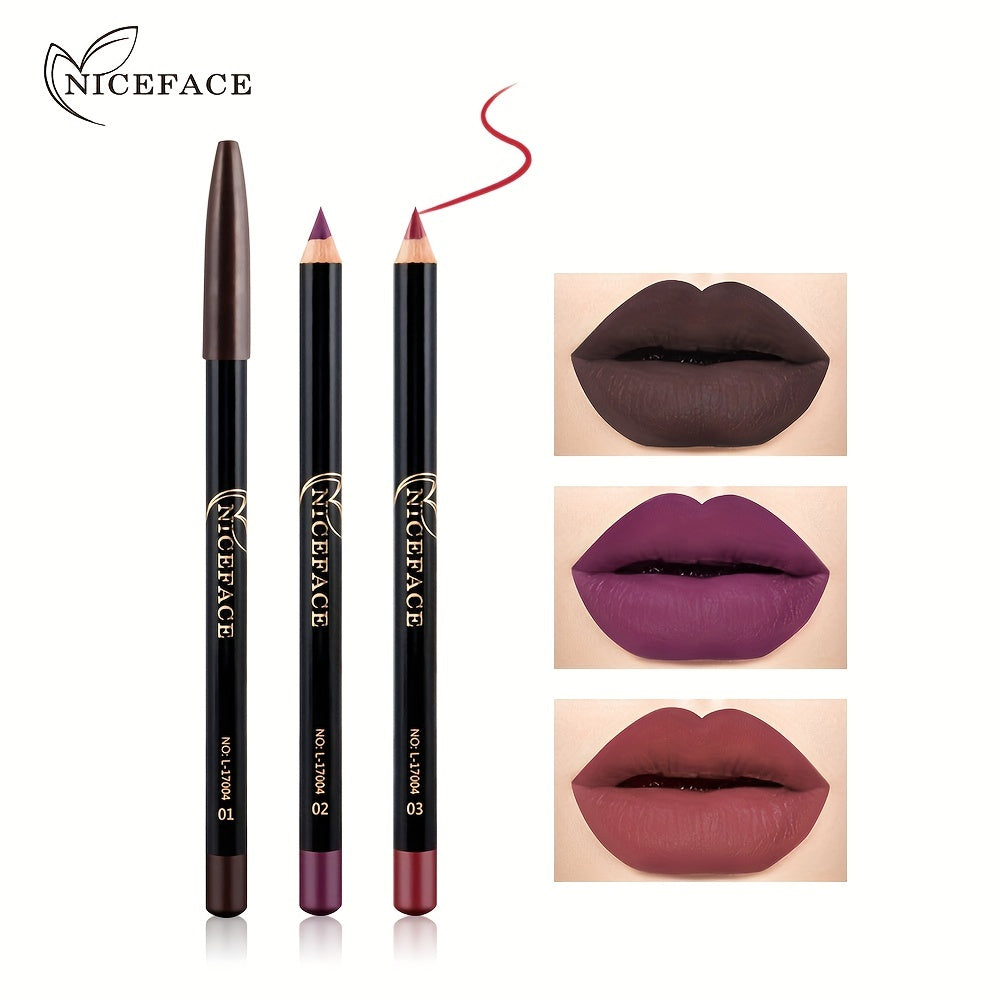 Matte Waterproof Lip Liner Pen Nude Contouring Makeup Stick