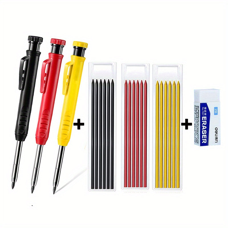 Carpenter Mechanical Pencil Red Yellow Leads Plumbers
